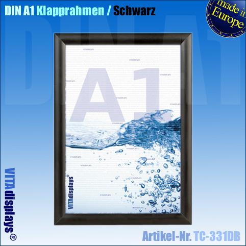 Plakatrahmen DIN A1 / Schwarz