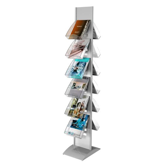 Brochure stand / display WINGS (12 trays)