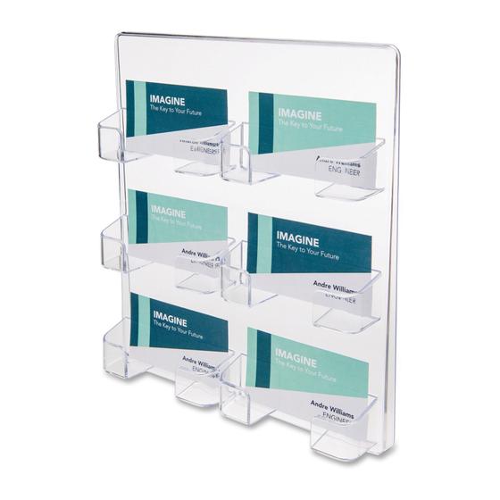 Deflecto business card holder / 6 trays (wall mounted)