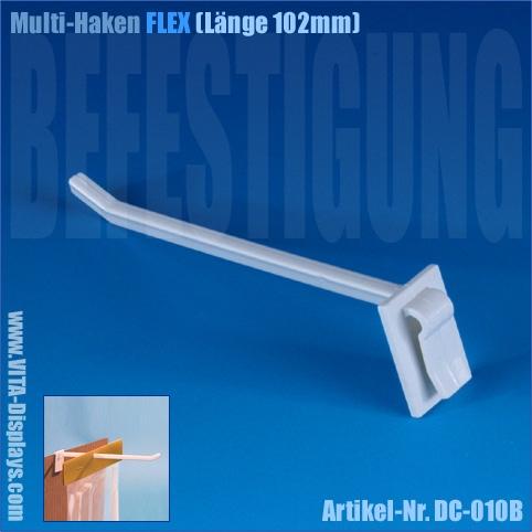 Multi-Haken FLEX / Einzelhaken (Länge 102mm)