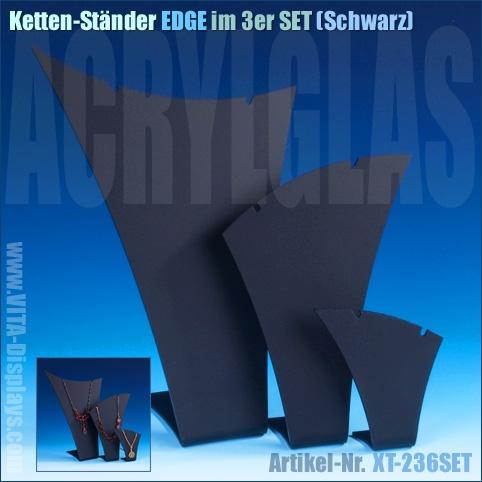 Kettenständer EDGE / 3er SET (Schwarz)