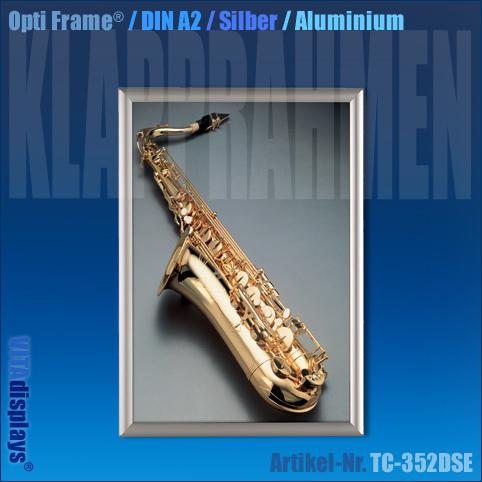 Klapprahmen Alu A2 Opti Frame® Silber (Gehrung, 25 mm) (AUSGELISTET)