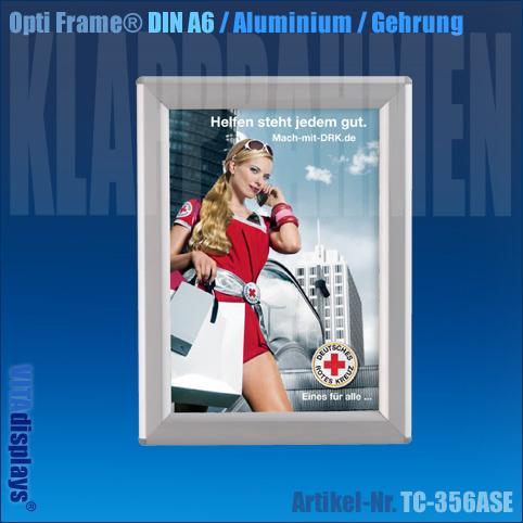 Klapprahmen Alu A6 Opti Frame® Silber (Gehrung, 14 mm)