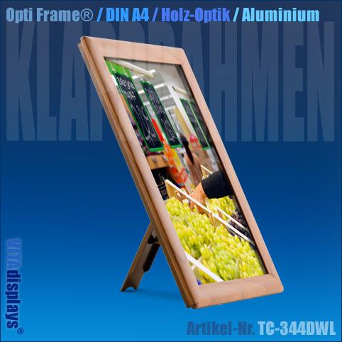 Snap frame A4 Opti Frame® wood look (mitre, 25 mm)