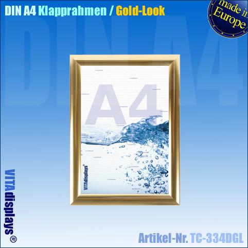 Snap frame DIN A4 in noble gold look