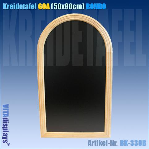 Kreidetafel / Werbetafel GOA (50x80cm) RONDO