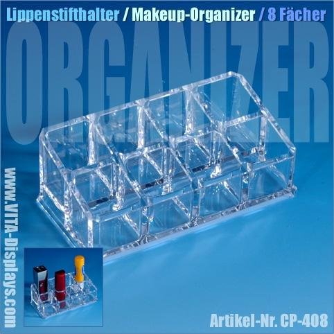Lippenstiftständer MakeUp-Organizer (8 Fächer)