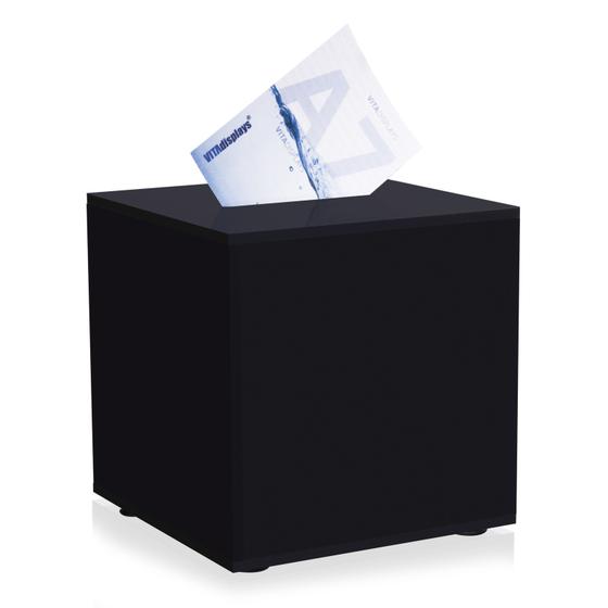Losbox - Aktionsbox aus original PLEXIGLAS® (25x25 cm) schwarz