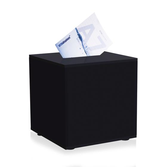 Raffle Box - Promotional Box made of original PLEXIGLAS® (20x20 cm) black