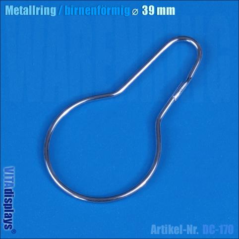 Metallring birnenförmig / Pear Clip