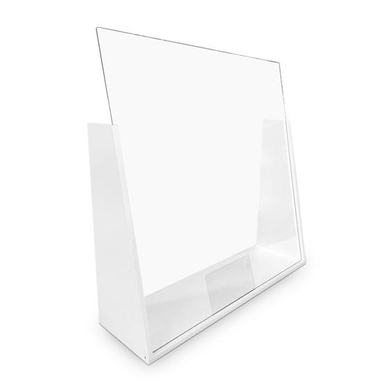 Counter top as splash guard (spit guard) with protective pane of PLEXIGLAS® (width 100.0 cm)