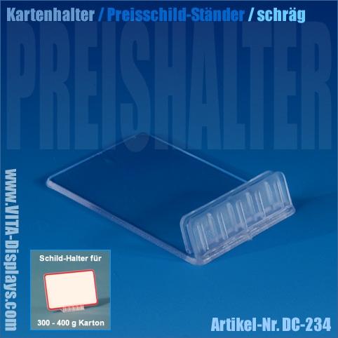 Schildhalter 37mm / Steckschlitz (schräg)