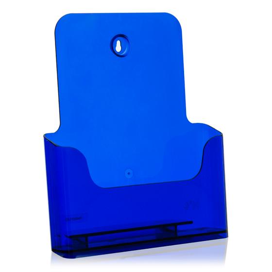 Brochure Stand DIN A4 neon blue