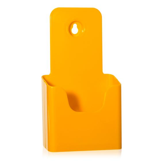 DIN long table leaflet holder DL / A6 flyer holder (yellow)