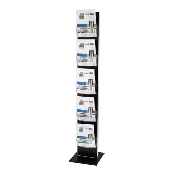 Designer brochure stand dacapo ipoint DIN A4 (5 trays)