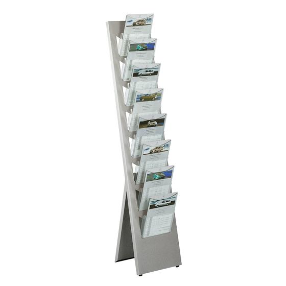 DIN A4 brochure rack variable / floor or wall rack