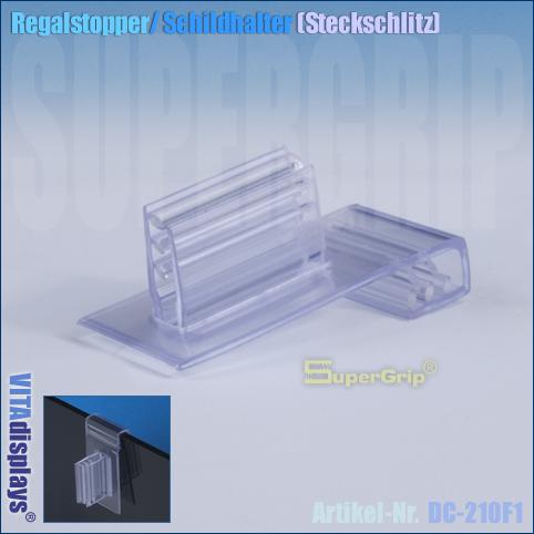 Regalstopper / Schildhalter (Steckschlitz)