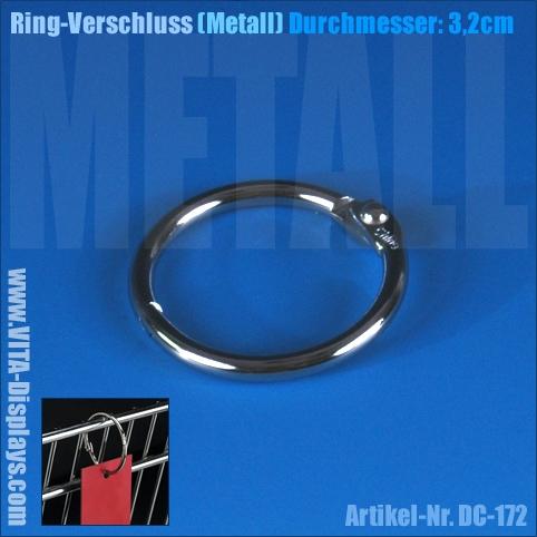 Ring-Verschluss (Metall) Durchmesser: 32mm