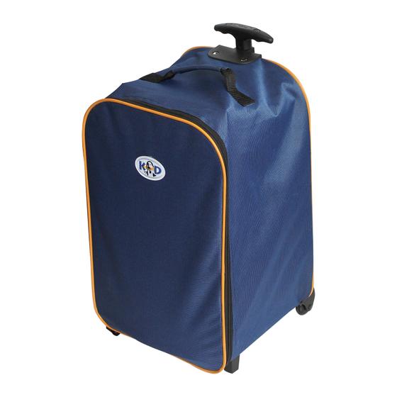 Foldable rolling case / trolley for foldable RealZip brochure stands