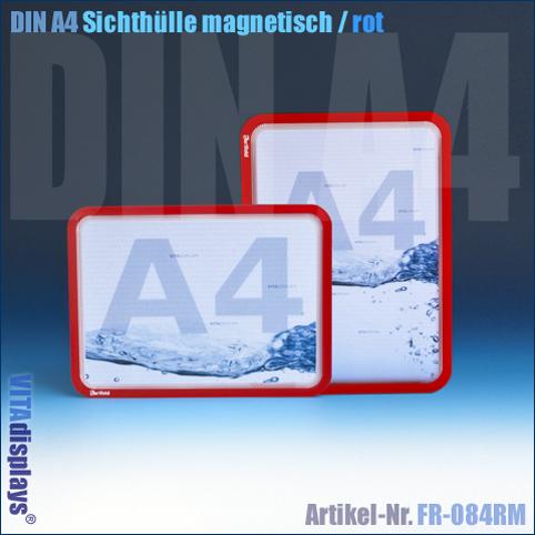 Sichthülle tarifold magnetisch DIN A4 rot (Magneto)
