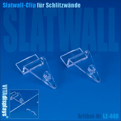 Slatwall-Clip für Wandprospekthalter