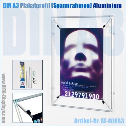 DIN A3 clamping frame / poster profile (aluminium)