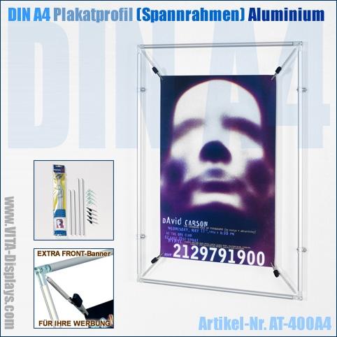 DIN A4 clamping frame / poster profile (aluminium)