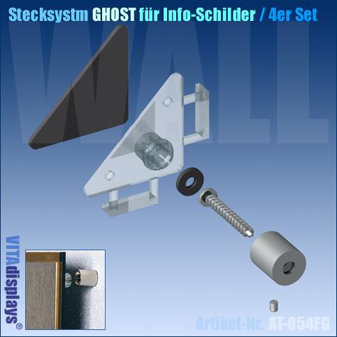 GHOST plug-in system for info signs (SET of 4)