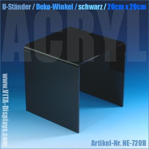 U-stand / mounting bracket (20x20cm) black