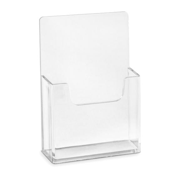 Business card holder in portrait format for practical wall mounting