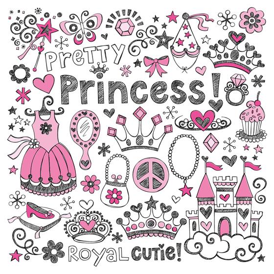 Fridge Magnet / Pinboard Magnet "Pretty Princess