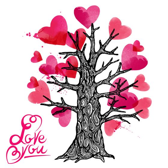Fridge Magnet "LOVE TREE" - homeBLOCKrocks® Love Magnets