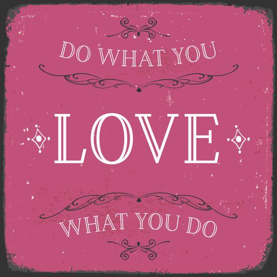 Pinboard Magnet "do what you love" - Fridge Magnet