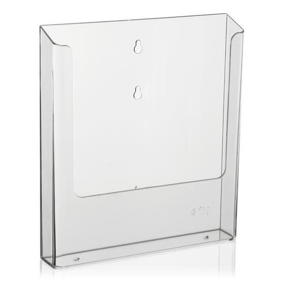 DIN A4 wall brochure holder for catalogues, flyers and brochures