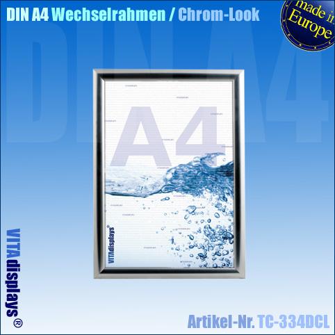 Changeable frame DIN A4 in chrome look (RESTPOSTEN)
