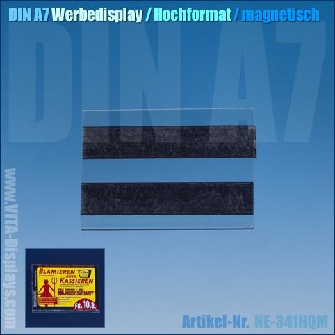 DIN A7 advertising display / landscape (magnetic)