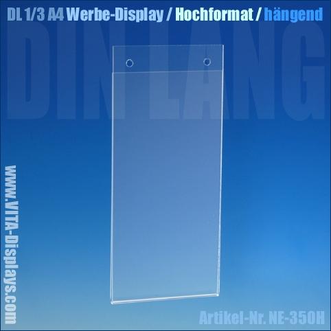 DIN long (DL) advertising display (hanging)