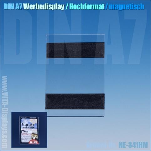 DIN A7 Werbe-Display / hängend (magnetisch)