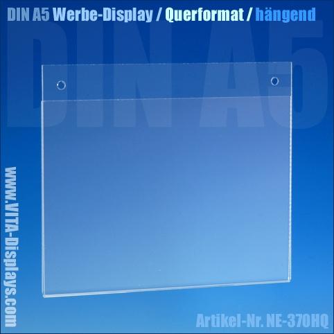 DIN A5 advertising display / hanging / landscape