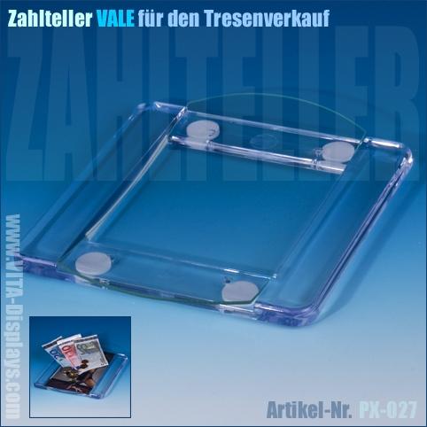 Zahlteller / Cash-Tray VALE aus Acryl