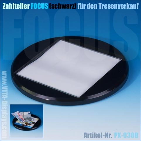 Zahlteller / Cash-Tray FOCUS (Acrylglas / schwarz)