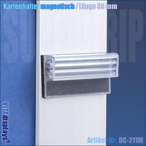 Kartenhalter magnetisch / Länge: 38 mm