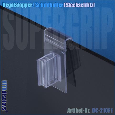 Regalstopper / Schildhalter (Steckschlitz)