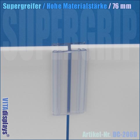 Supergreifer / Hohe Materialstärke / Länge: 76 mm