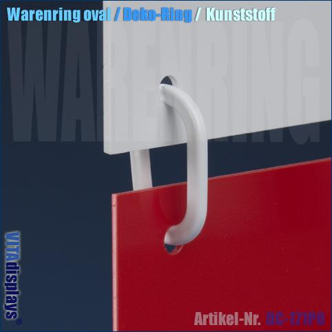 Warenring oval / Kunststoff