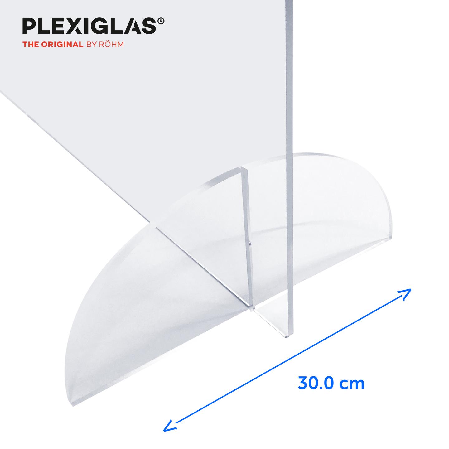 Schutzscheibe Spuckschutz Schutzwand Thekenaufsatz Plexiglas mit Durchreiche 