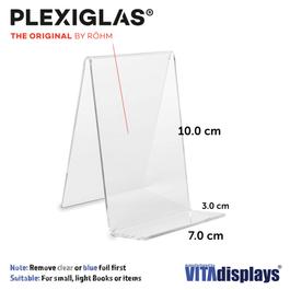 Kleine Buchstütze aus original PLEXIGLAS® als Buchständer oder