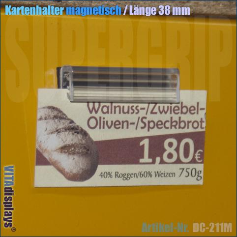 Kartenhalter magnetisch / Länge: 38 mm