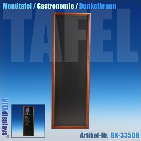 Menutafel Gastronomie Dunkelbraun 56 X 170 Cm