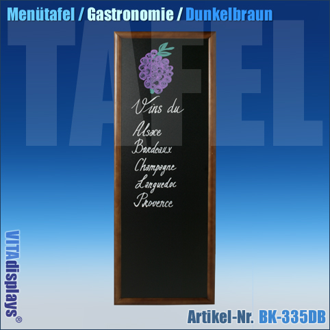 Menutafel Gastronomie Dunkelbraun 56 X 170 Cm